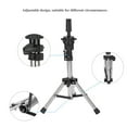 thumbnail image 3 of Adjustable Professional Plastic Wig Display Wig Hair Hat Stand Hair Holder Dummy Head Silver, 3 of 8