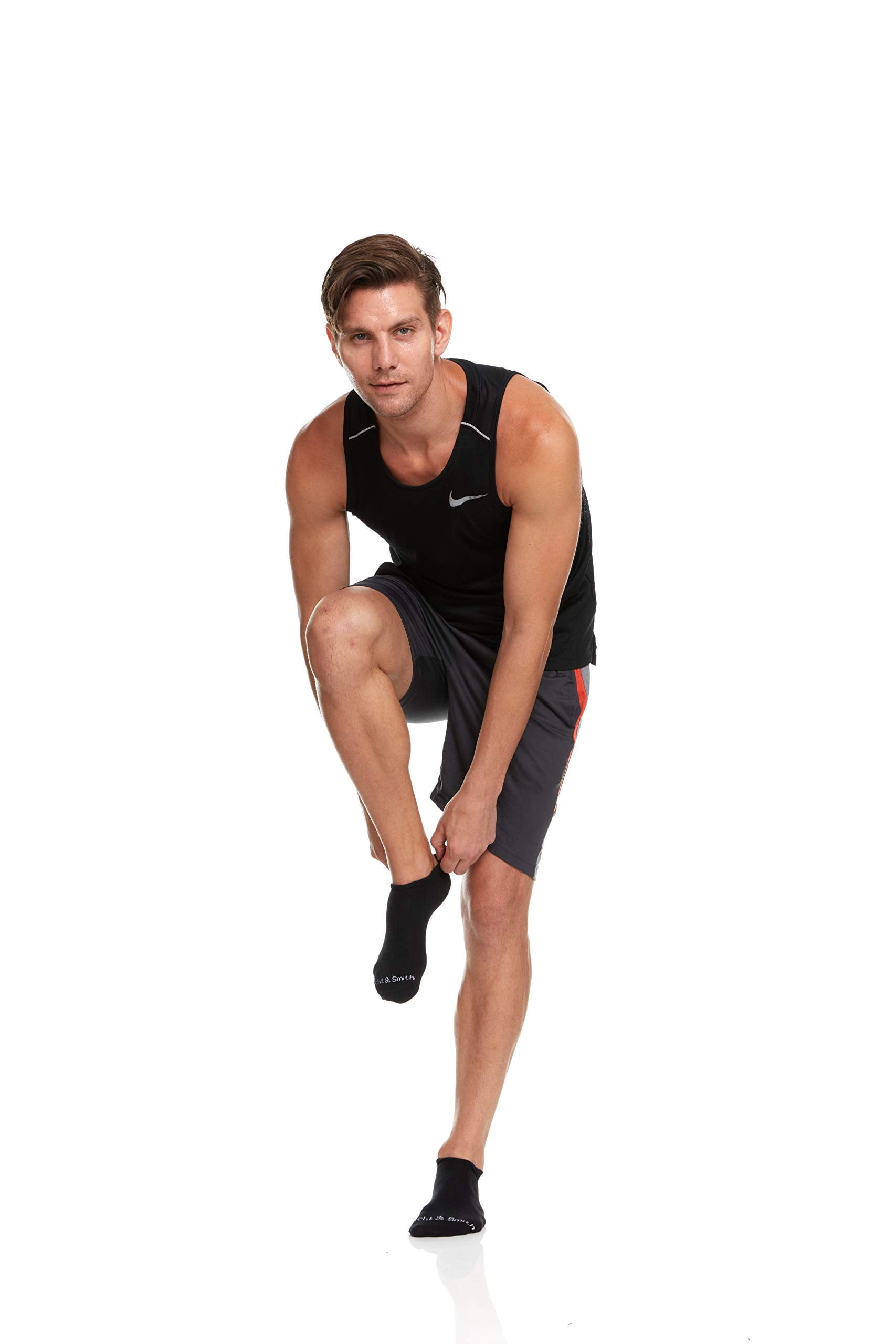 Yacht & Smith Wholesale Men's 97% Cotton Shoe Liner Training Socks Size 10-13, No Show Thin Low Cut Sport Ankle Socks (12 Pairs Dark Heather Gray)