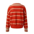 thumbnail image 4 of Siilsaa Oversized Sweaters for Women Lightweight Soft Tops 2024 Versatile Dressy Blouse Short Sleeve Knit Sweaters Fashion Trendy Red,M, 4 of 5