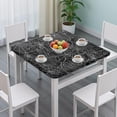 thumbnail image 3 of Halloween Spider Web Pattern Square Fitted Tablecloth with Elastic Edge,Square Table Cover,Washable Elastic Table Cover for Home Kitchen Party Decor 34"x34", 3 of 6