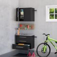 thumbnail image 3 of Prepac HangUps 2 Piece 30" Wooden Garage Storage Cabinet Set A in Black, 3 of 4