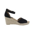 thumbnail image 5 of Style & Co. Womens Seleene Faux Suede Open Toe Wedge Sandals, 5 of 5