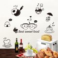 thumbnail image 4 of nipocaio 1 set Kitchen Wall Sticker Coffee Sweet Food DIY Wall Art Decal Decoration, 4 of 5