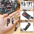 thumbnail image 4 of 1bag 12pcs 6 styles Opaque Resin Horror Goth Pendants Bloody /Axe/Scissor Charm for Jewelry Earring Making Black 49~50x11~22x2~2.5mm Hole: 1.4mm 2pcs/style, 4 of 7