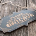 thumbnail image 2 of Secret Batcave Entrance - Black Door Sign, 2 of 3