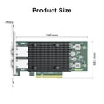 thumbnail image 3 of 10Gtek 10Gb Dual RJ45 Port Network Card with X540 Controller, PCIe Ethernet LAN Adapter for Windows/Linux/ESX Servers, Compare to Intel X540-T2, 3 of 6