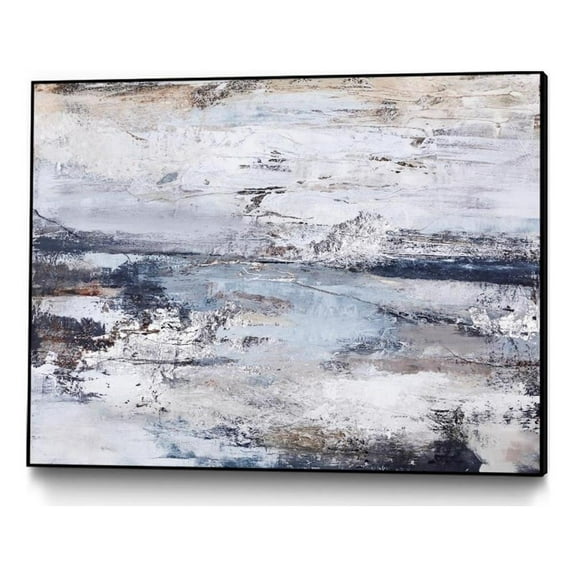 Giant Art Canvas 40x30 Outline Framed in Multi-Color