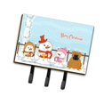 thumbnail image 1 of Caroline's Treasures Merry Christmas Carolers Bulldog inglés correa roja o llavero BB2453TH68, triple, multicolor Caroline's Treasures BB2453TH68, 1 of 1