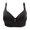 Black, variant on Kelon Bra Clearance Women's Chemical Fiber Vest Push Up Bra For Women Bras None Underwire Brassiere