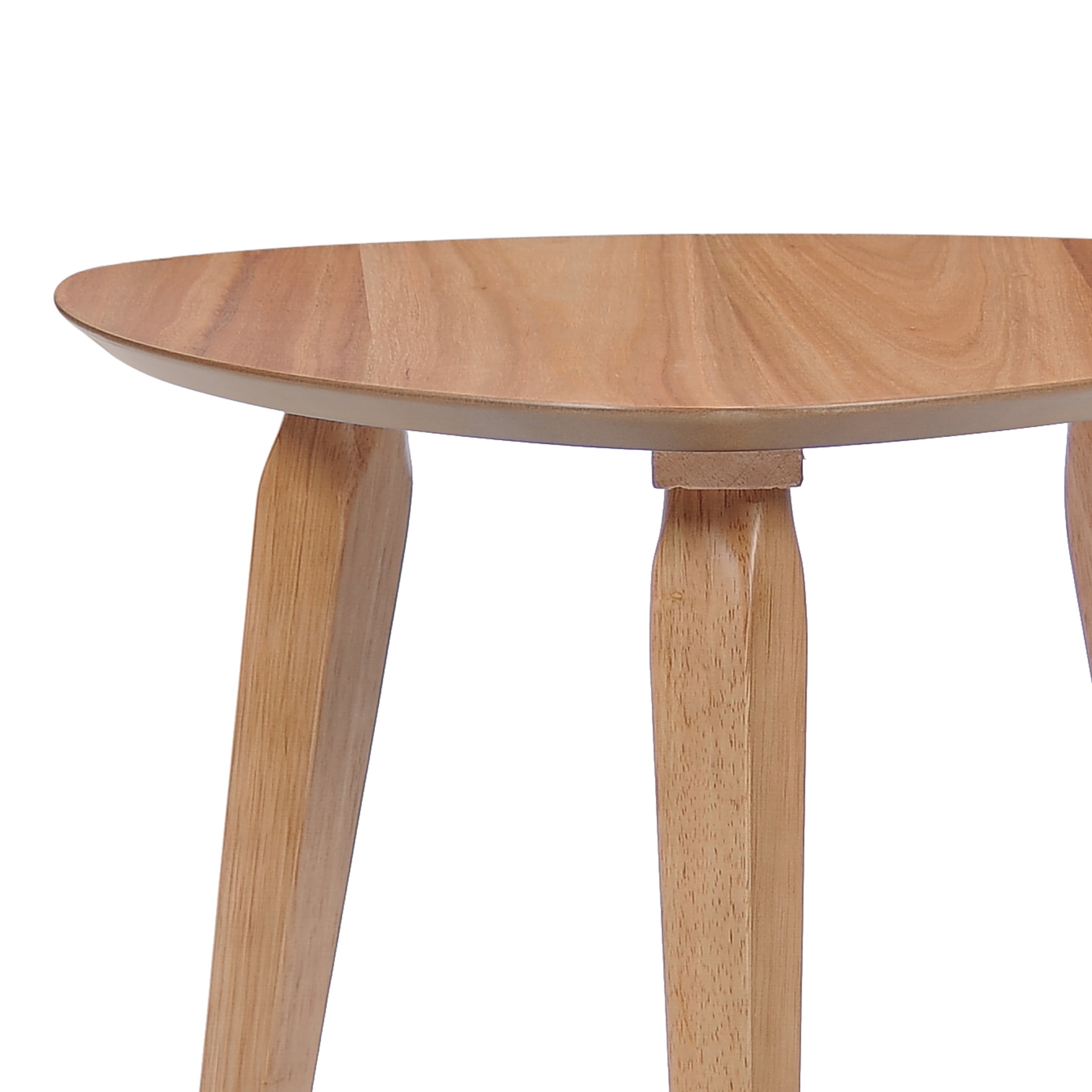 Arlana Faux Wood and Rubberwood End Table, Natural