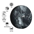 thumbnail image 4 of KLL Forest Black Ghost Warrior Pattern 14-17 inch Spare Tire Cover Universal Wheel Protector for Truck SUV Trailer Camping Rv Tire Covers-15 inch, 4 of 6