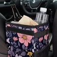 thumbnail image 6 of Fragmented Flowers Mini Trash Can for Car: Foldable, Leak-Proof with Lid, Hanging Storage Bag - Car Trash Bin, 6 of 6