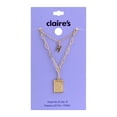 thumbnail image 3 of Claire's Girls Women And Girls Gold Zodiac Pisces Necklace Set, Lobster Closure, 2-Pack, 38408, 3 of 6