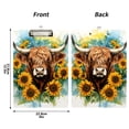 thumbnail image 3 of ALAZA Plastic Clipboard A4 Letter Size Decorative Clipboards for Students Women Men 9" x 12.5" Watercolor Highland Cattle, 3 of 6