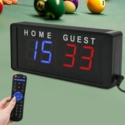 Miumaeov Electronic Basketball Scoreboard Professional LED Digital Display Score Board with Remote