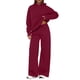 thumbnail image 1 of Conjunto deportivo de 2 piezas para mujer PRETTYGARDEN, sudadera con capucha y pantalón ancho, talla M, 1 of 8
