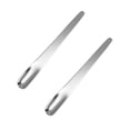 thumbnail image 1 of Unatoiry 2piece Stainless Steel Tea Spoon For Coffee Lovers Multi-purpose And Sturdy Mini Coffee Spoon Silver*2Pcs 1Set, 1 of 6