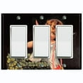 thumbnail image 1 of Metal Light Switch Plate Outlet Cover Romantic Angel Cupid Love Clover Box AGL006, 1 of 13