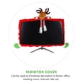 thumbnail image 2 of OULII Housse de Protection pour Moniteur d'Ordinateur Housse Décorative en Tissu Rouge pour Décoration Intérieure 1Pcs Rentrée Scolaire, 2 of 8