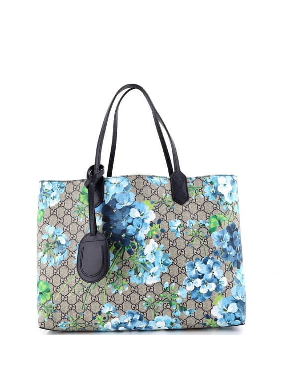Pre-Owned Reversible Tote Blooms GG Print Leather Medium By Rebag