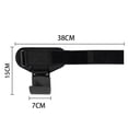 thumbnail image 4 of Hierro Nylon Pull-Ups Correas Antideslizante Muñequera Brace para Gimnasio Fitness (Negro), 4 of 5