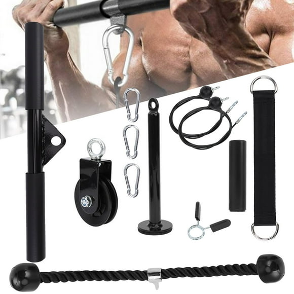 Pulley System, Arm Power LAT Pulldown Pulley Bar Pull Strap Fitness Equipment, Strength Training For Gym Exercise Triceps Home Workout