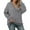 Grey, variant on EDFBUYKRS Female Long Sleeve Sweatshirt Fisoew Womens Striped Oversized Sweatshirt Casual Crewneck Long Sleeve Shirts Fall Loose Pullover Tops Size S