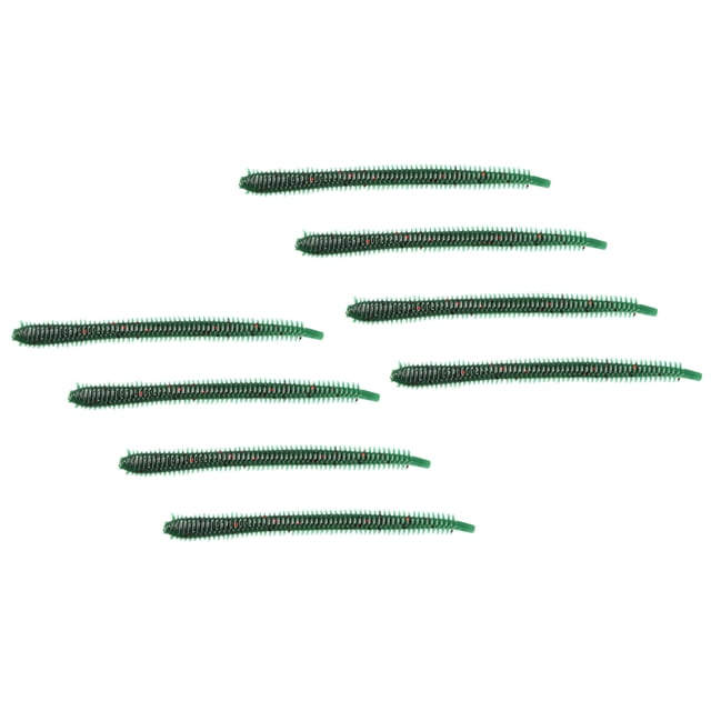 S SERENABLE 8x PVC Ribbed Worm Fishing Lures Soft Crank Baits Artificial Baits 5 Colors Color 606