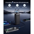 thumbnail image 6 of morfec 40000mAh Power Bank 22.5W Fast Charging, Portable Charger for LED Indicator, Travel Essential Battery Pack for iPhone Samsung, Camping, 6 of 7