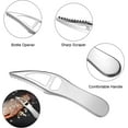 thumbnail image 5 of 4Pieces Fish Scaler Remover, Fish Scaler Brush, Stainless Steel Fish Cleaning Kit Fish Scaler Fish Skin Graters Cleaning Peeler Scaler Scraper for Kitchen Fish Scales Removing Peeling, 5 of 11