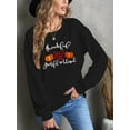 thumbnail image 2 of Anbech Thankful Grateful Blessed Sweatshirt for Women Pumpkin Shirt Graphic Long Sleeve Pullover Christmas Ladies Top, 2 of 6