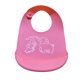 thumbnail image 1 of EeaseMX Baberos impermeables de silicona para la cena, ajustables, para bebés pequeños (rosa), 1 of 7