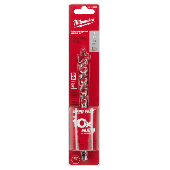 Milwaukee Tool SPEED FEED Wood Bit 1/2" x 6"