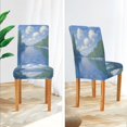 thumbnail image 3 of Yayeee 4 Pack Dining Chair Covers Stretch Parson Chairs Slipcovers Seat Protector, Blue Sky and River, 3 of 6