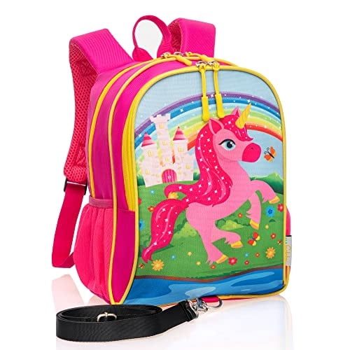 Mochila Happyvk con Correa Antiperdida Diseño Unicornio para Niños de 1 a 4 años
