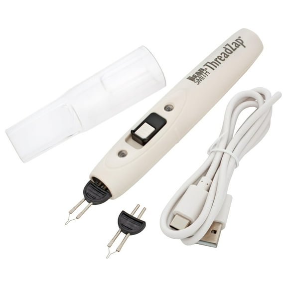 The Beadsmith Rechargeable ThreadZap Craft Burner – Thread Zapper for Finishing Bead Weaving & Stringing Projects, Instantly Heats, 1112°F Maximum Temperature, Includes Replacement Tip & USB-C Cable