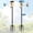 79" Pole 2 Pack, variant on Smart Bird Feeder Pole 1-Inch Dia 79 Inch Bluebird House Pole for Outdoors Weather Station Heavy Duty Metal Mounting Kit Adjustable Bird Feeder Stand Black