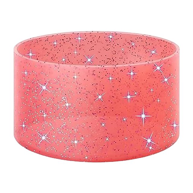 Funda de silicona para taza con purpurina y aislamiento térmico para botella de agua