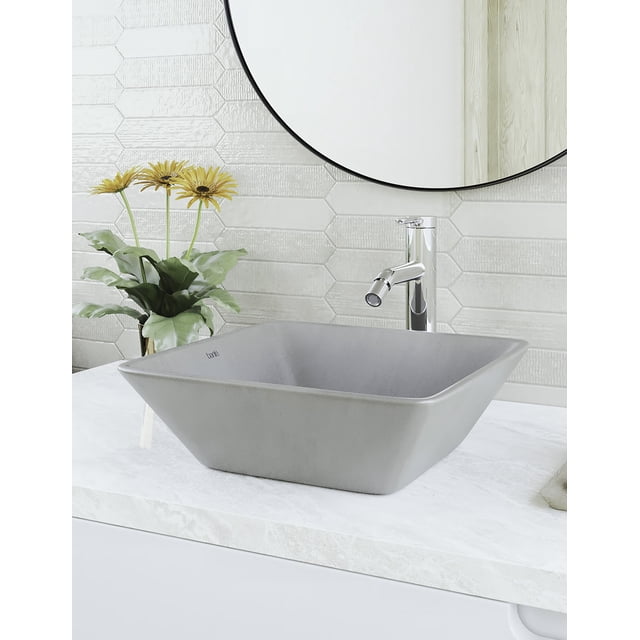 Lavabo Bogo Banté DE Concreto Color Gris
