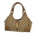 thumbnail image 1 of Pre-Owned Gucci GG Canvas New Jackie Handbag 124407 Brown Women's, 1 of 13