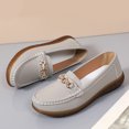 thumbnail image 4 of Zapatos para Vestir Mocasines Elegantes Planos Cuero Mujer, 4 of 8