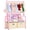Pink-Box, variant on Kids Clothes Rack with 2 Removable Bottom Storage Baskets Toddler Dress Up Closet Organizer for Bedroom Playroom Nursery, White