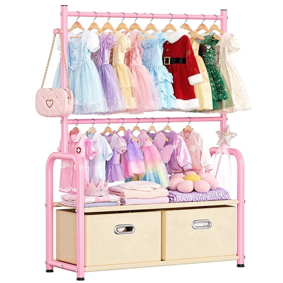 LZNIOZ Kids Clothes Rack, Pink