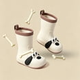 thumbnail image 5 of O-049 White Ladies White Mid Calf Rain Boots Waterproof Non Slip Pull On Outdoor Garden Work Shoes For Women, 5 of 6