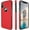 Red, variant on CellEver Leather Case for iPhone Xs/iPhone X, 5.8-Inch, Ultra Slim Hand Made Soft Vegan Leather Flexible Protective Cover (Red)