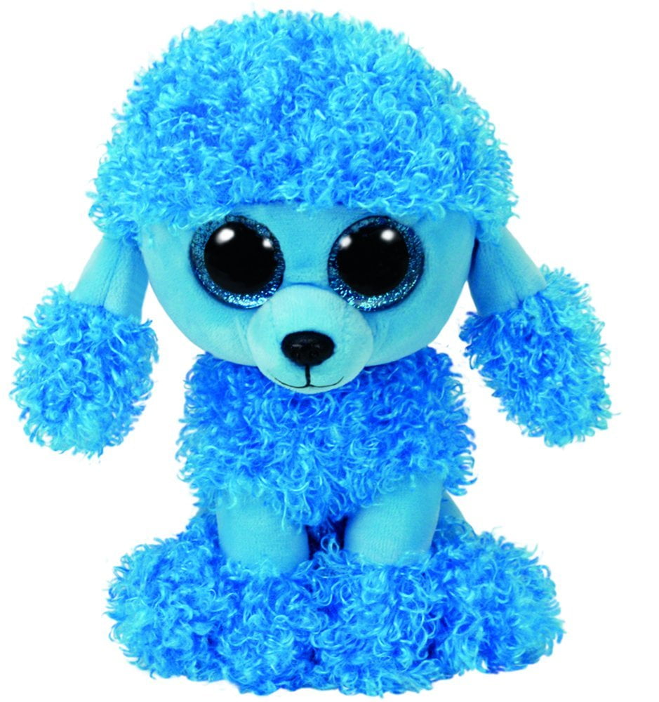 Blue the Poodle Plush MWMTs & MANDY Pink Set of 2 Ty Beanie Boos 6" PATSY 