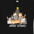 thumbnail image 4 of Inktastic Merry Catmas with Cat Tree and Yellow Star Boys or Girls Baby T-Shirt, 4 of 5