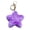 Purple, variant on Soft Plush Keychain Star Design Quick Find Key Holder For Bags Purses Or Decoration In Stylish Blue Color