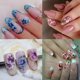 thumbnail image 2 of Calcomanías de flores para decoración de uñas, pegatinas de uñas de mariposa para mujeres, suministros de decoración de uñas de rosas con diseño de hojas florales variadas, lámina, 2 of 5