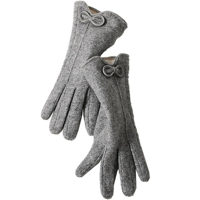 RV Guantes cálidos de invierno para mujer Manoplas para mensajes de texto con pantalla táctil para mujer Gris brillar Electrónica